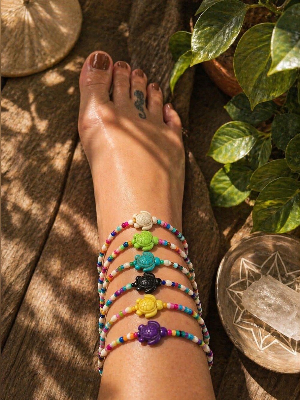 ✨ Coastal Turtle Anklets ✨